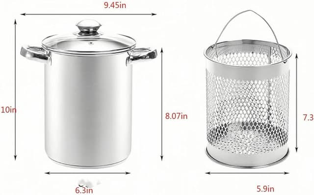 Detalle 2 de Spargeltopf Edelstahl 16 cm, 4 l Dampfgarer