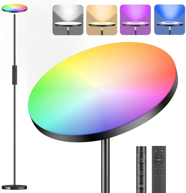 Detalle de YICAIZI RGB Stehlampe Wohnzimmer 36 W