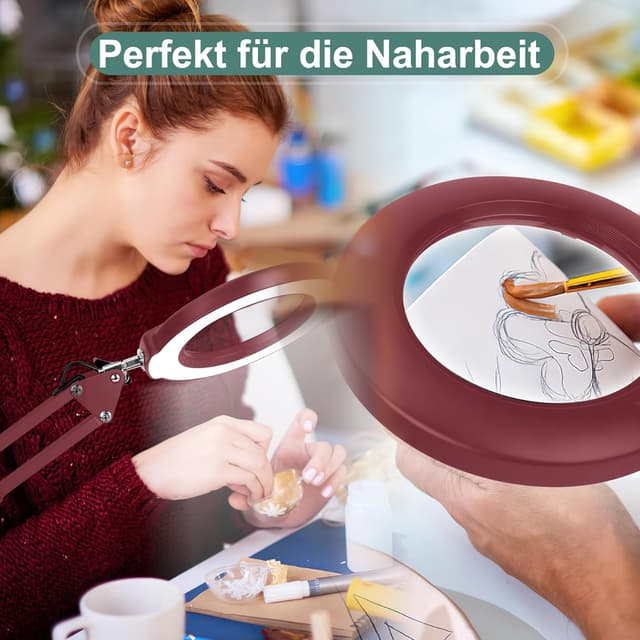 Thumbnail 5 de Veemagni 10X Echtes Glas Lupenleuchte