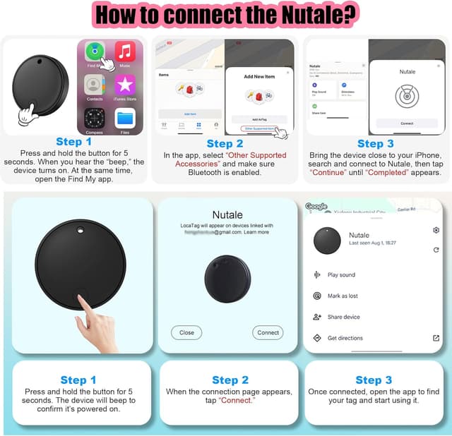 Thumbnail 5 de GYNGUCI 2026 Air Tracker 4-Pack Bluetooth Tags