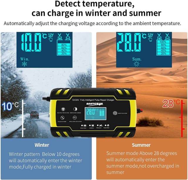 Thumbnail 4 de HAUSPROFI 12V/24V 8Amp Battery Charger