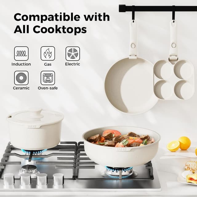Thumbnail 2 de YASHE batería de cocina antiadherente de 20 piezas