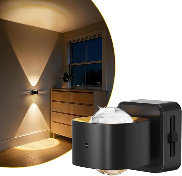 Detalle de LOHAS-LED Nachtlicht-Steckdose mit Dämmerungssensor, 180° drehbarem Stecker, 3000 K warmweiß