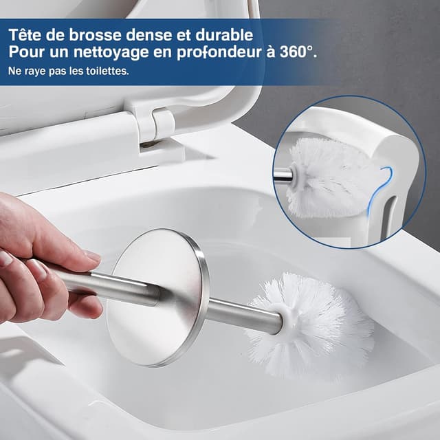 Detalle 2 de FIISAYL Brosse WC Argent Mat