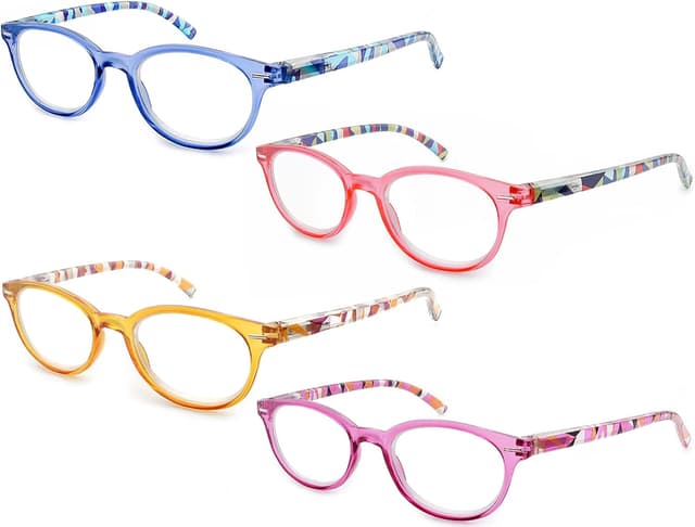 Detalle 2 de HEEYYOK +1.50 reading glasses in retro round