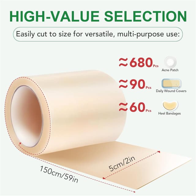 Thumbnail 6 de Hydrokolloid Pflaster Rolle 5cm x 150cm