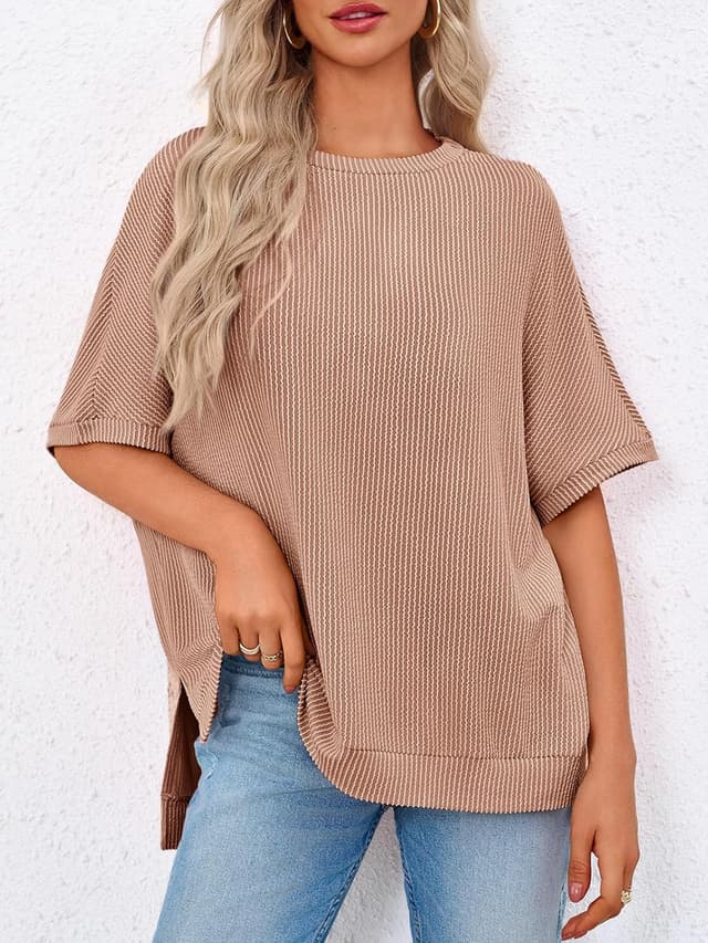 Detalle 2 de Tankaneo Oversized Ribbed Tunic Top