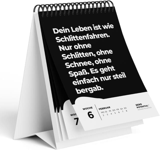 Detalle de Demotivierender Tischkalender 52 Wochen 📅