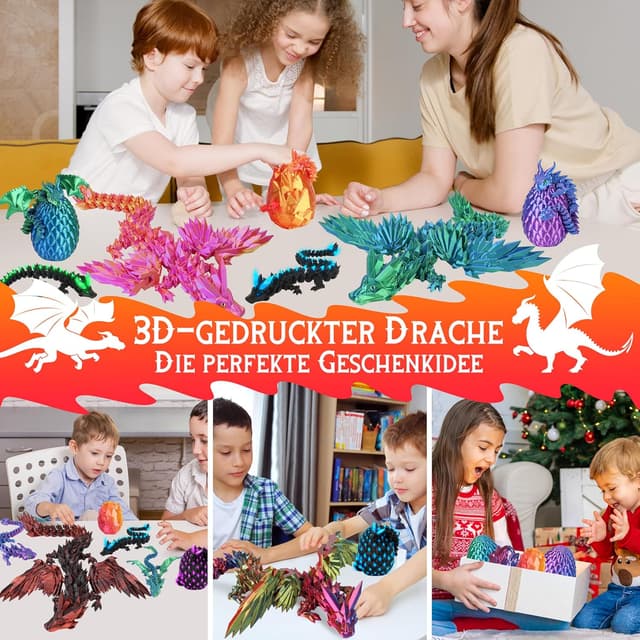 Thumbnail 4 de JONRRYIN 3D Drachenei Drache Dekoration