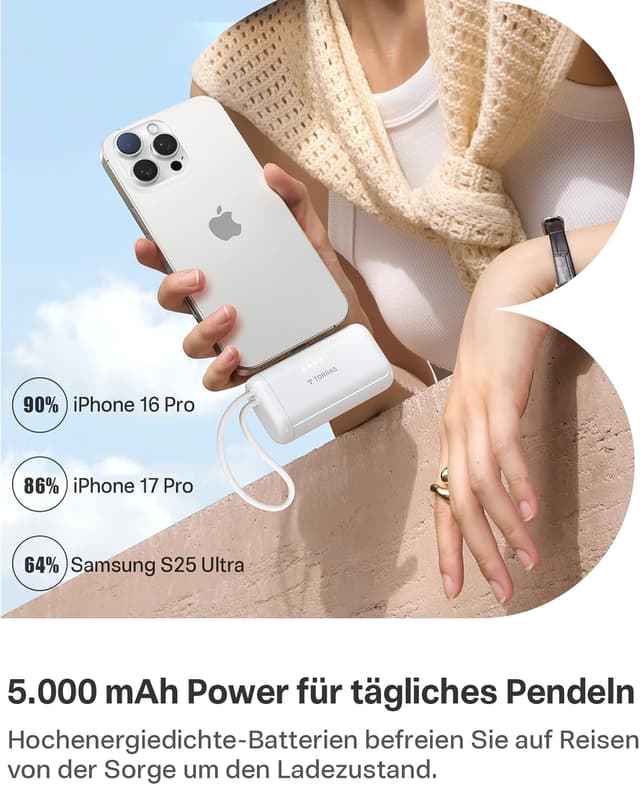 Thumbnail 4 de TORRAS Mini Powerbank 5000 mAh 22,5 W