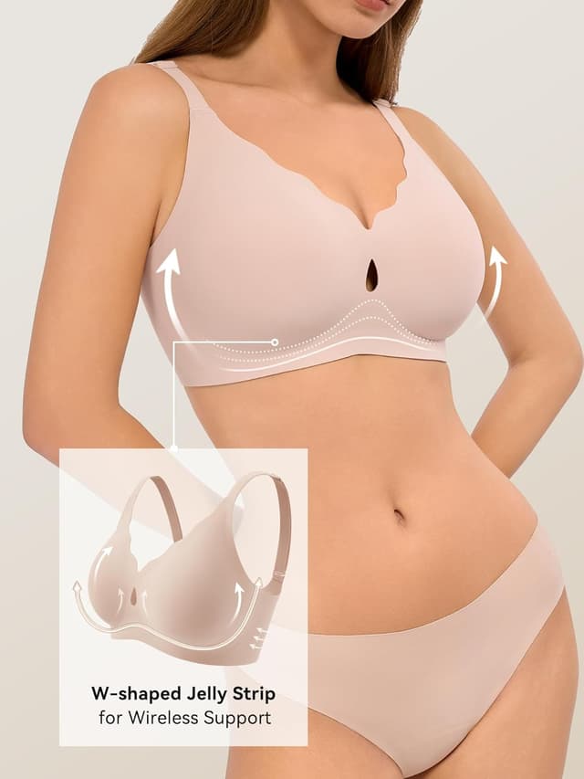 Detalle 2 de LUCKMEEY Wave Wireless Bra Full Coverage