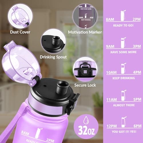 Thumbnail 2 de HoneyHolly Botella Agua 1 L para gimnasio y exterior 🚰