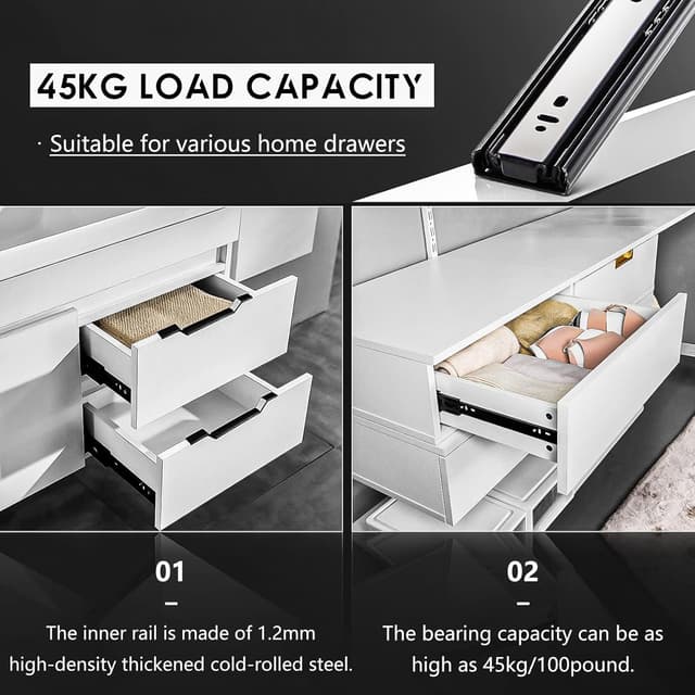 Thumbnail 4 de AOLISHENG Drawer Runners 300mm 45kg load capacity 🛠