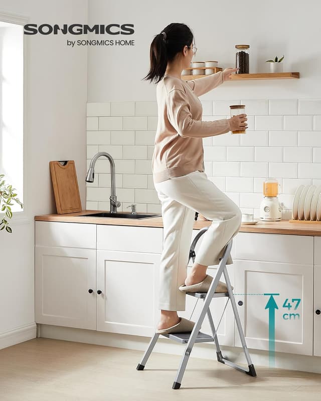 Thumbnail 1 de SONGMICS Trittleiter 2 Stufen bis 150 kg