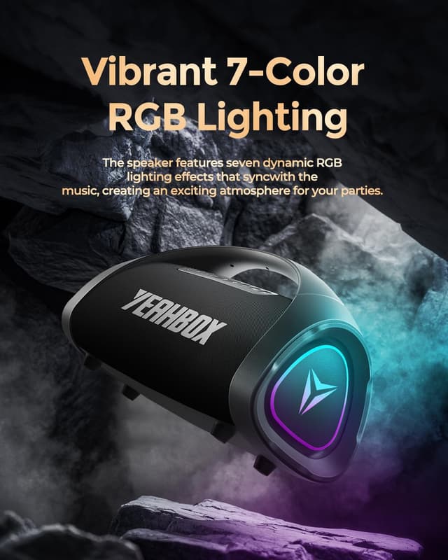Thumbnail 2 de YEAHBOX Sonic Boom MAX 300W Bluetooth Speaker 🎵
