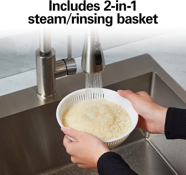 Thumbnail 3 de Hamilton Beach Digital Programmable Rice Cooker & Steamer 8-Cup Cooked 🍚