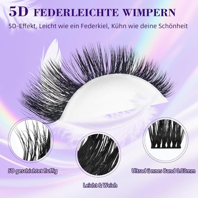 Thumbnail 1 de B&Q Lash Cluster 144 Stück 5D Volume