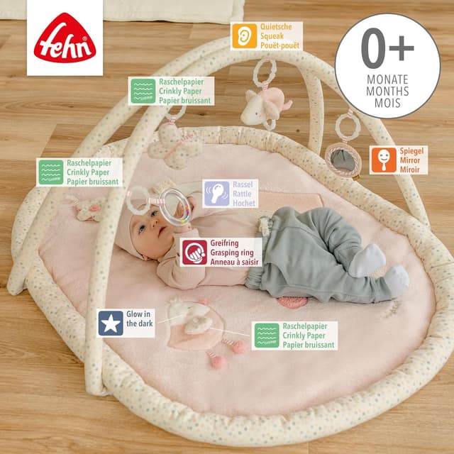 Detalle de Fehn 3-D-Activity-Decke Vogel 80 x 105 cm