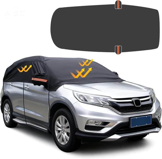 Detalle de Ninonly Half Car Cover Waterproof Ninonly 210D (Universal) – Black