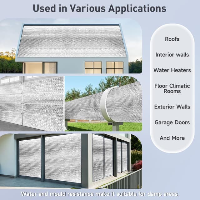 Thumbnail 5 de Radiator Reflector Foil Insulation 5m roll ๐