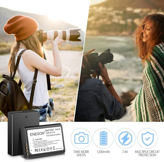 Thumbnail 4 de ENEGON LP-E10 1200 mAh Lot de 2