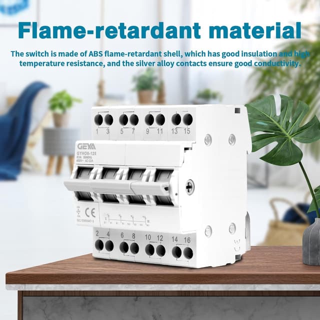 Thumbnail 2 de GEYA Commutatore 4P 63A separatore DIN đ