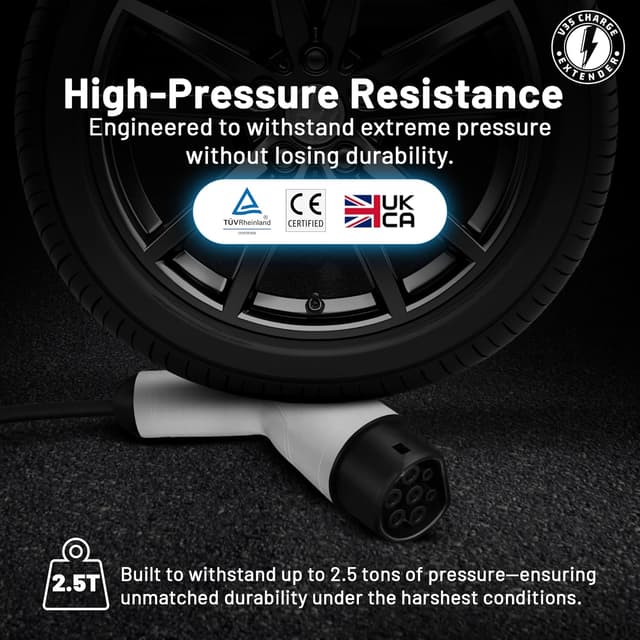 Thumbnail 4 de Long Type 2 EV Charging Cable (3 Phase) – Waterproof 15m & 20m, 20m 11kW, CE/TÜV/UKCA Certified