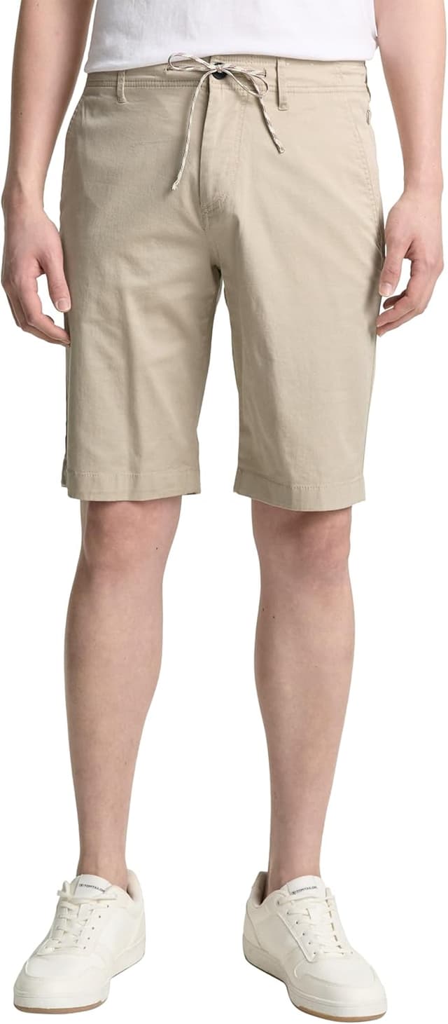 Detalle 2 de TOM TAILOR Bermuda Shorts Uomo in cotone: comfort con coulisse