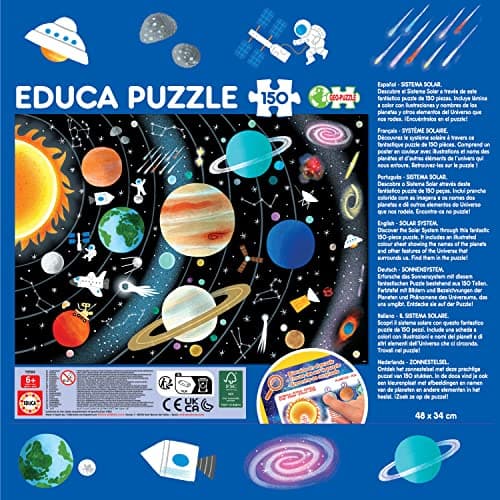 Detalle 1 de Educa - Sistema Solar | Puzzle Infantil 150 Piezas 🪐
