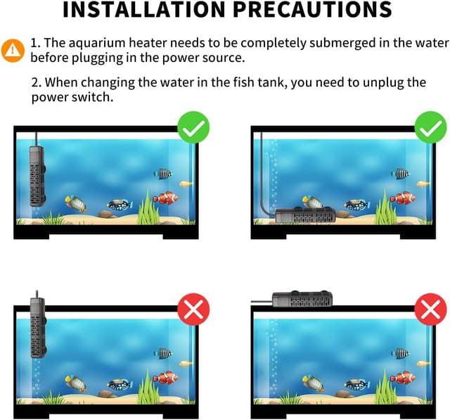 Thumbnail 4 de HiTauing Aquarium Heater 100W adjustable