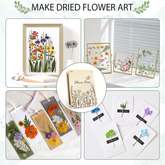 Thumbnail 5 de Sanlebi Large Flower Press 30x21cm kit 🌼