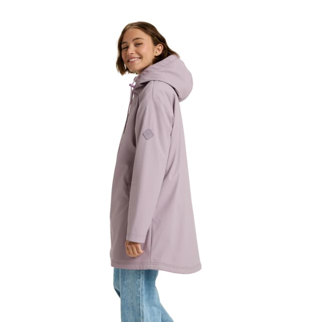 Detalle de Roxy Rain Road Polar Zip, trenca de lluvia