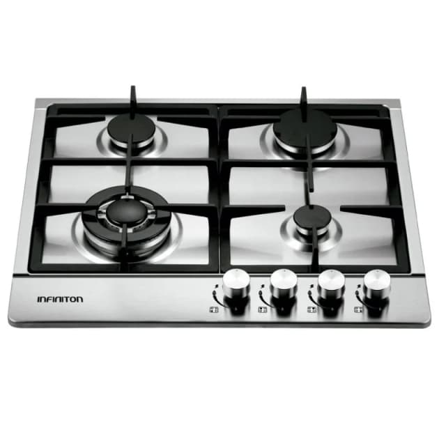 Detalle 2 de Infiniton GASDL4 Placa de gas 4 zonas 60 cm acero inoxidable