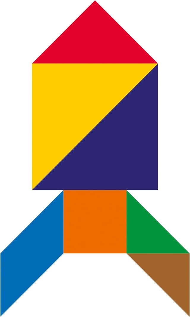 Detalle de Schmidt 51406 Gioco Tangram Kids, puzzle educativo con 7 tavolette di legno