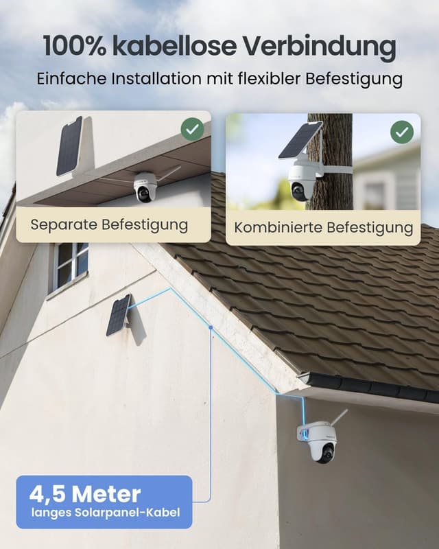 Detalle 2 de Reolink Erste 4K Solar Kamera 8 MP