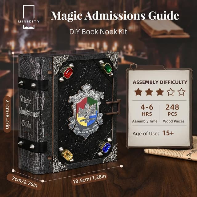 Thumbnail 2 de MiniCity book nook kit with LED lights