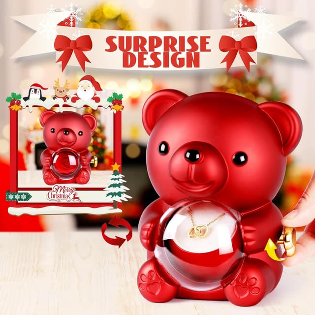 Thumbnail 1 de goldmiky Ours Rose Éternelle Coffret cadeau 🌹