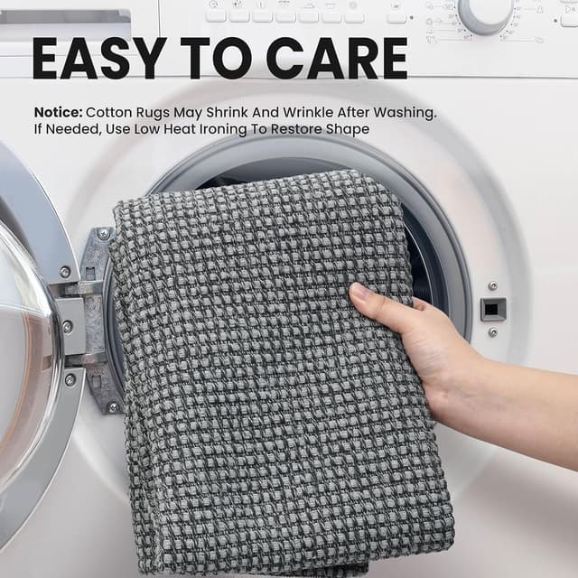 Thumbnail 2 de EARTHALL Woven Area Rug 2x3 ft washable door mat