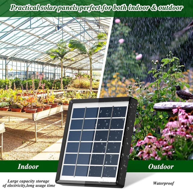 Detalle de AnseTo Solar Irrigation System 2W drip kit
