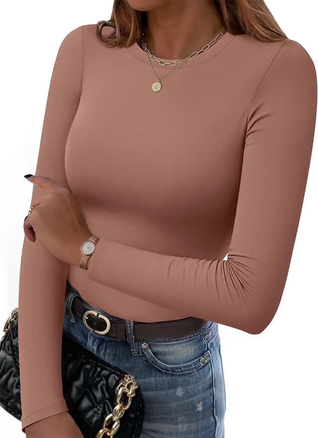 Thumbnail 6 de Hotouch T-shirt manches longues femme col rond ajusté thermiques en soie de lait (XS à XL)