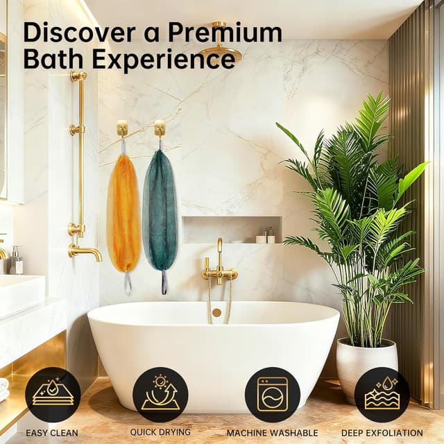 Thumbnail 6 de ARCH&M African Net Sponge Exfoliator Purple + Pink