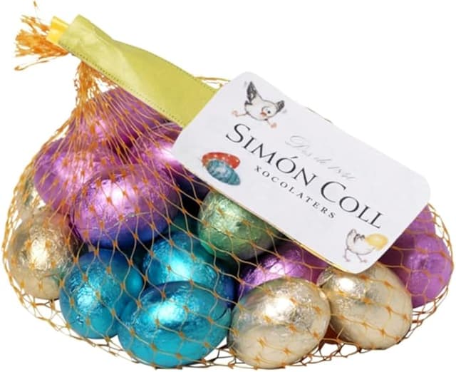 Imagen de Simón Coll Red de Mini Huevos de Chocolate con Praliné 135g 🍫 en OfertitasTOP
