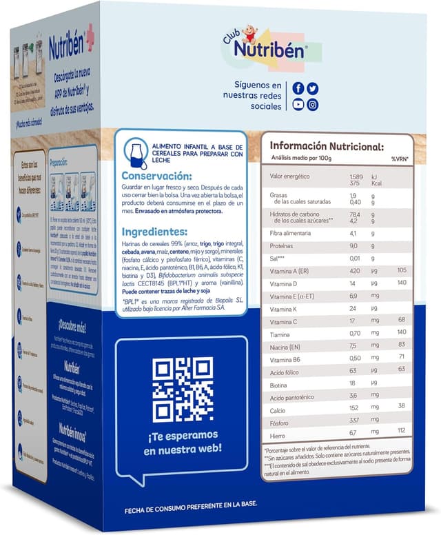 Thumbnail 1 de Nutribén Innova ZERO 8 Cereales 🍼 3000g Pack