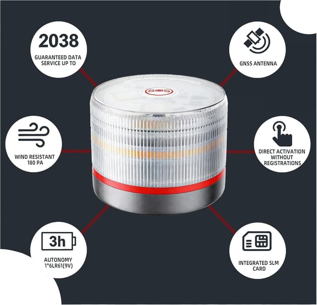 Thumbnail 3 de Aeyytoe Luz de emergencia para coche con eSIM y geolocalizador