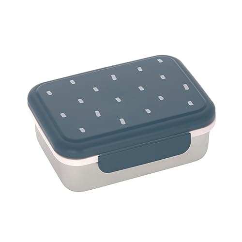 Detalle de Lässig Lunchbox Happy Prints Midnight Blue: fiambrera infantil de acero inoxidable para el día a día