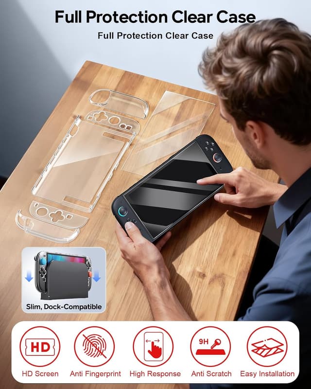 Thumbnail 4 de 20 in 1 Switch 2 Accessories Bundle with Hard Case