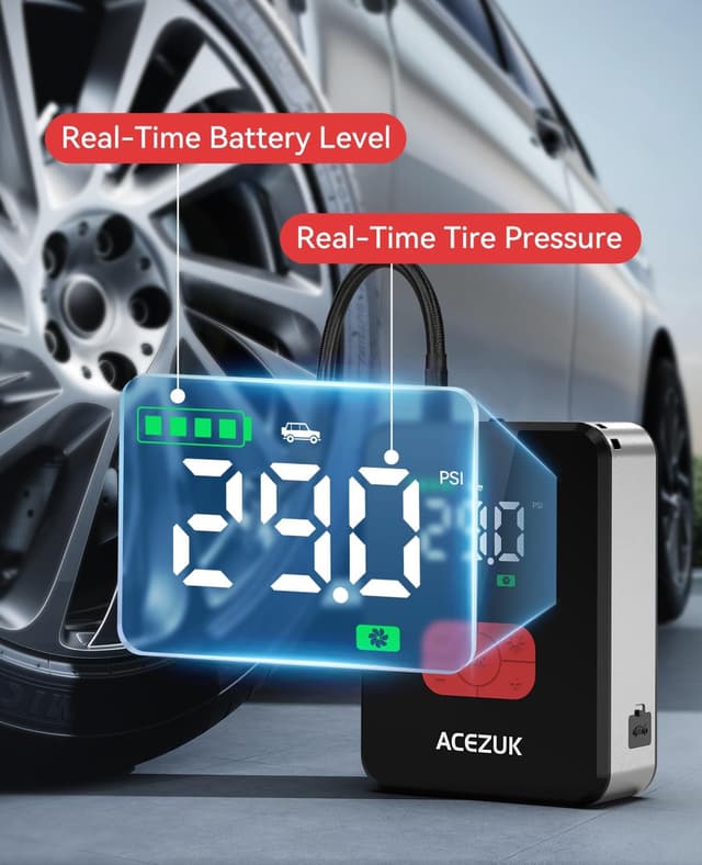 Detalle 2 de 7000A 12V Jump Starter with 150PSI Compressor ⛽