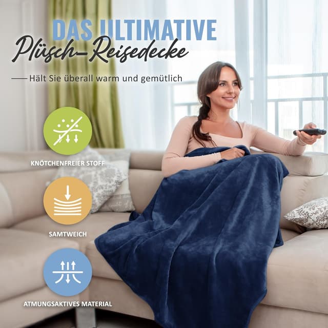 Detalle 2 de BOACAY Reisedecke Weiche & Warme 100x160