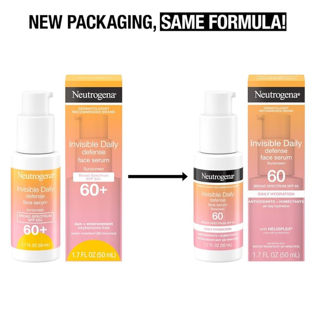 Thumbnail 1 de Neutrogena Invisible Daily Defense SPF 60 Face Sunscreen