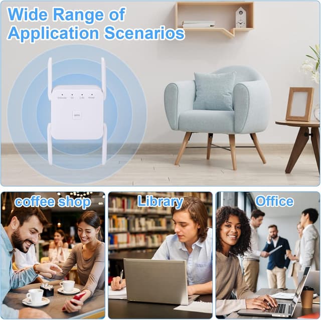 Thumbnail 6 de WLAN Verstärker 1200Mbit/s WLAN Repeater Dualband 5G/2,4G mit LAN (Ultraxtender)